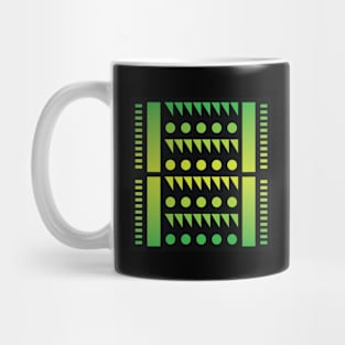 “Dimensional Waves” - V.6 Green - (Geometric Art) (Dimensions) - Doc Labs Mug